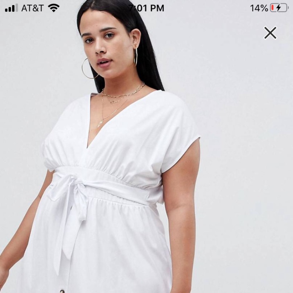 ASOS white sundress NWT